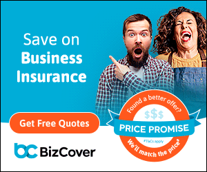 Bizcover price match price promise banner for all your business needs small and large great value.