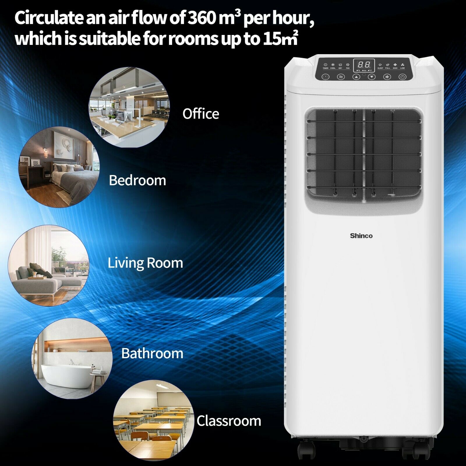 Portable Air conditioner air-conditioning use options test and small picture Office bedroom living room bathroom,classroom workshop 
